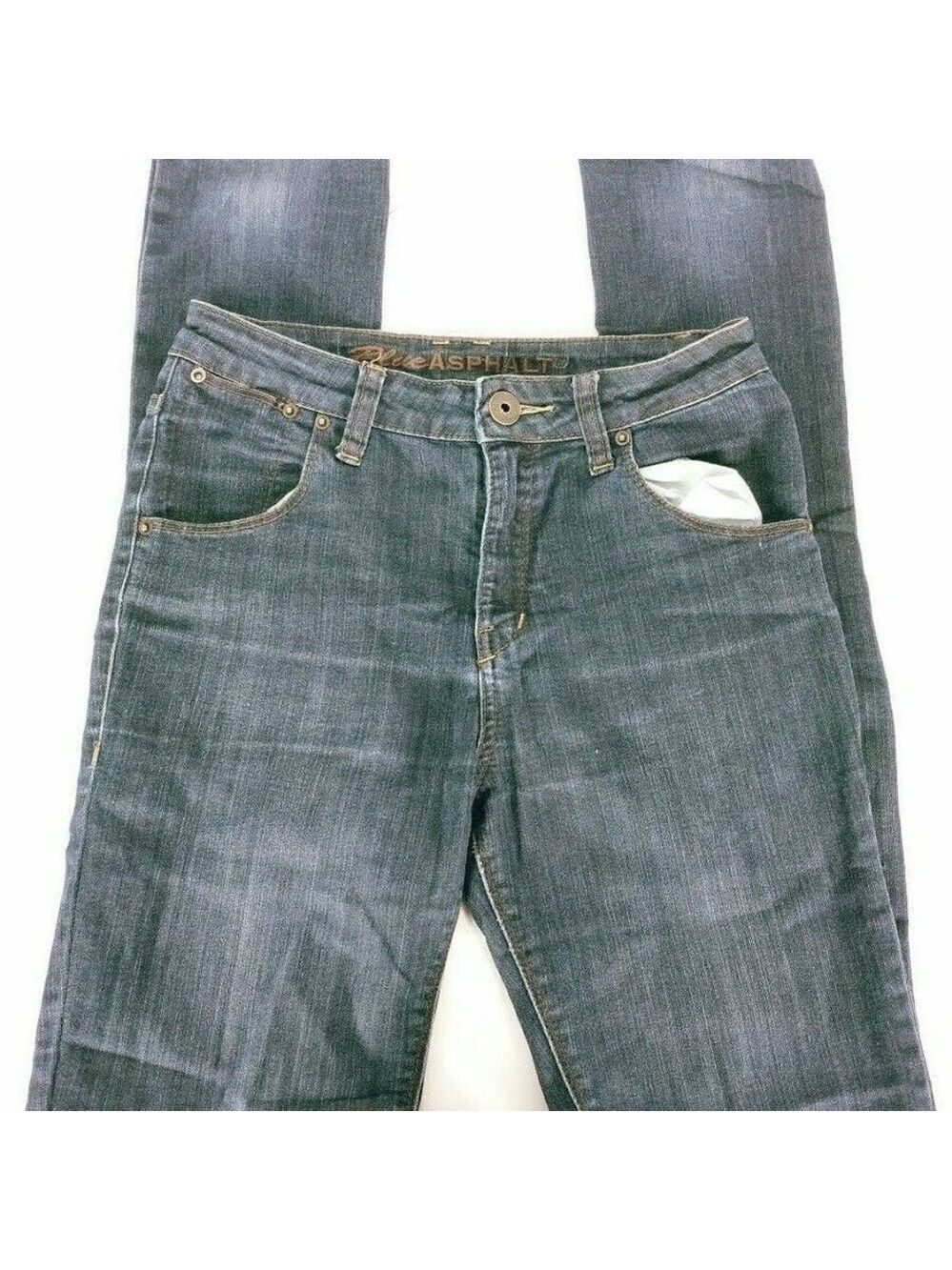 Blue Asphalt Jeans Size 3 Straight Leg Dark Wash